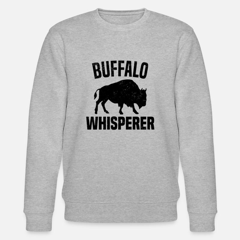 Buffle Bison Buffle Amérindien - Sweat bio CHANGER Stanley/Stella Unisexe - gris chiné