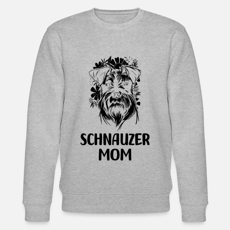 Schnauzer Hunde - Stanley/Stella Unisex Bio-Sweatshirt CHANGER  - Grau meliert