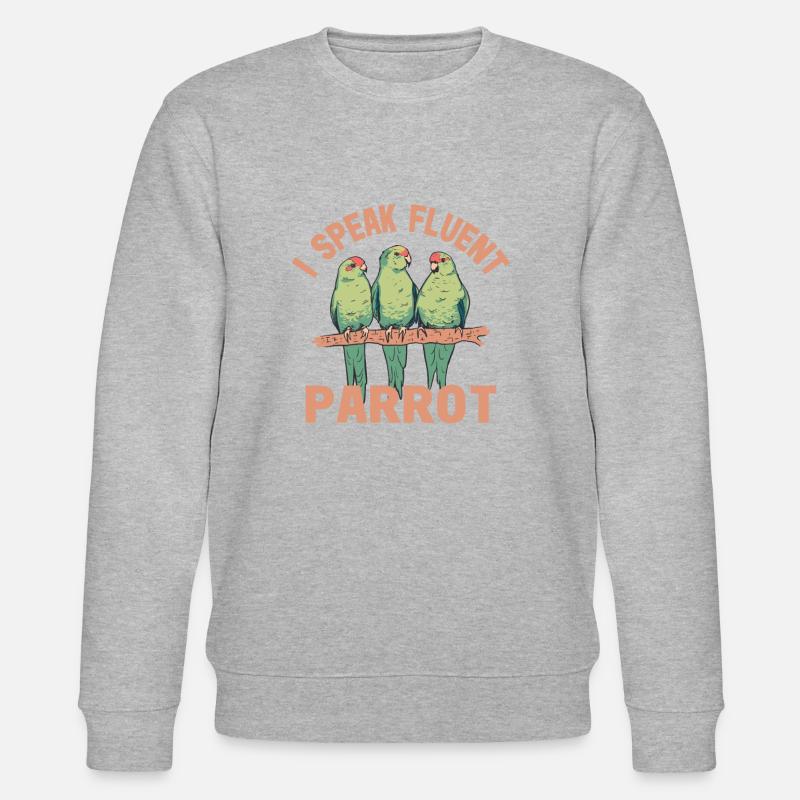Perruche Perroquet Perroquet Propriétaire - Sweat bio CHANGER Stanley/Stella Unisexe - gris chiné