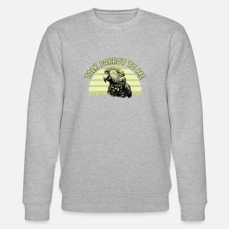 Perruche Perruche Oiseau Perruche Propriétaire - Sweat bio CHANGER Stanley/Stella Unisexe - gris chiné