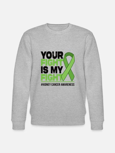 Your Fight Is My Fight - Kidney Cancer Awareness - Stanley/Stella Unisex Bio-Sweatshirt CHANGER  - Grau meliert