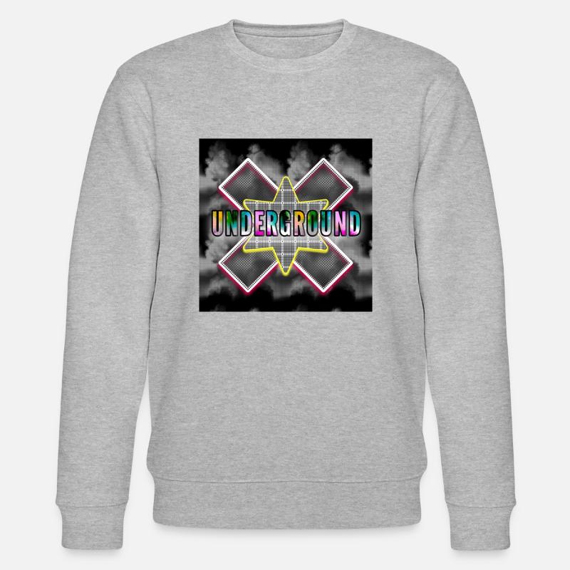 UNDERGROUND (Untergrund) - Abbild - 2023 - Stanley/Stella Unisex Bio-Sweatshirt CHANGER - Grau meliert