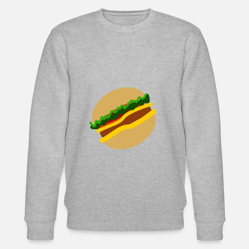 Burger Symbol - Stanley/Stella Unisex Bio-Sweatshirt CHANGER  - Grau meliert