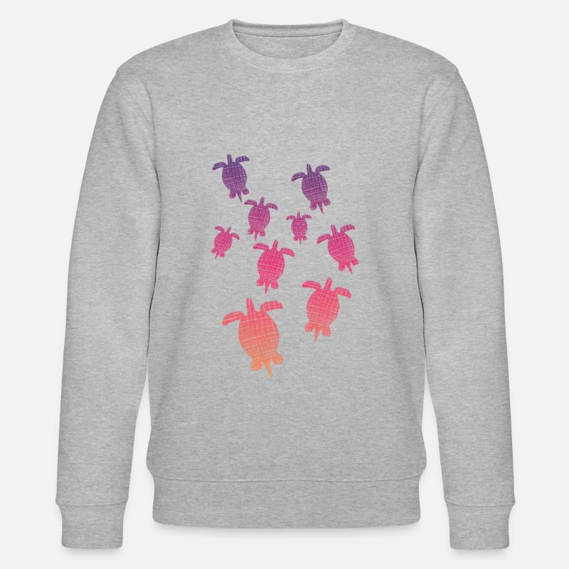 Schildkröten Turtle - Stanley/Stella Unisex Bio-Sweatshirt CHANGER  - Grau meliert