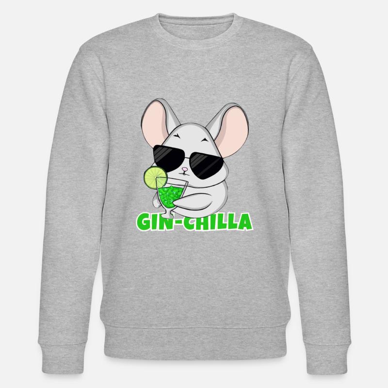Gin- Chinchilla Gin - Stanley/Stella Unisex Bio-Sweatshirt CHANGER - Grau meliert