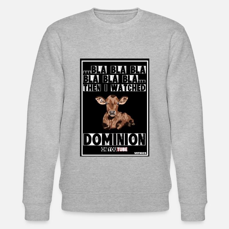 Bla bla bla DOMINION - Youtube - Stanley/Stella Unisex Bio-Sweatshirt CHANGER  - Grau meliert