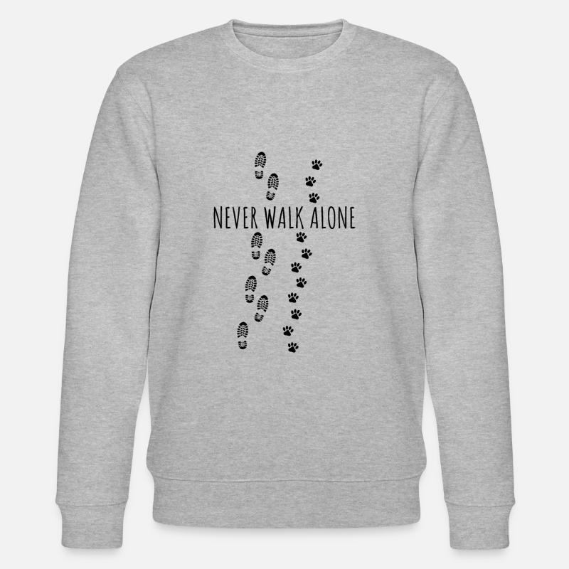 NE JAMAIS SE RENDRE SEUL - Sweat bio CHANGER Stanley/Stella Unisexe - gris chiné