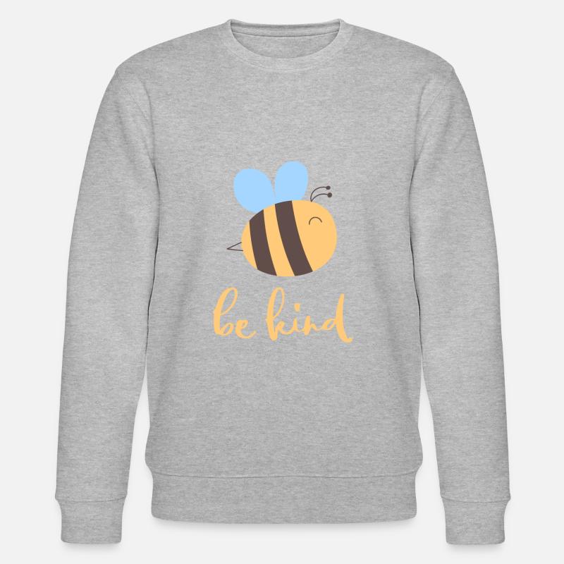 Be Kind Biene - Stanley/Stella Unisex Bio-Sweatshirt CHANGER  - Grau meliert