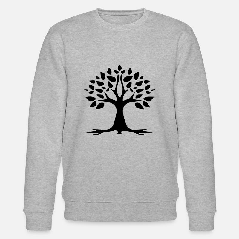 Stylized Tree Simple Tattoo Logo - Sweat bio CHANGER Stanley/Stella Unisexe - gris chiné