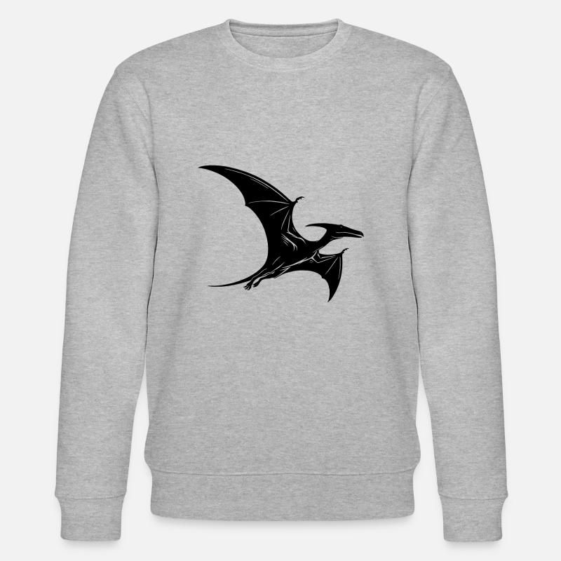 Dino Ptéranodon Dinosaure Volant Ptérosaure - Sweat bio CHANGER Stanley/Stella Unisexe - gris chiné