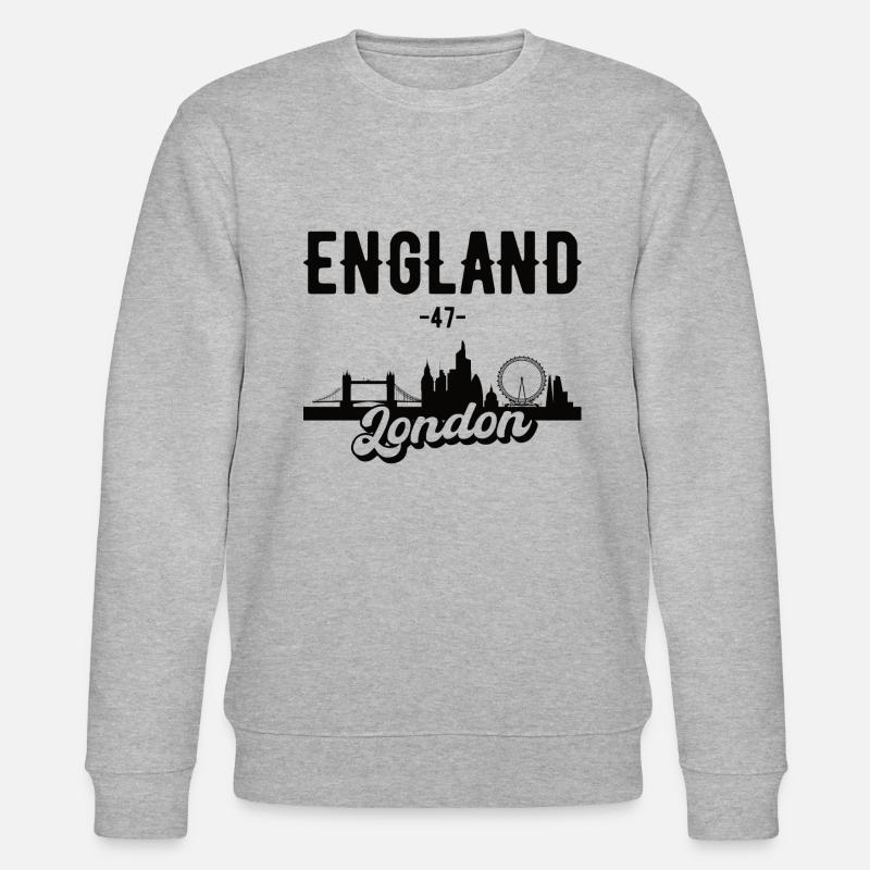 London Skyline Reise Geschenk - Stanley/Stella Unisex Bio-Sweatshirt CHANGER  - Grau meliert