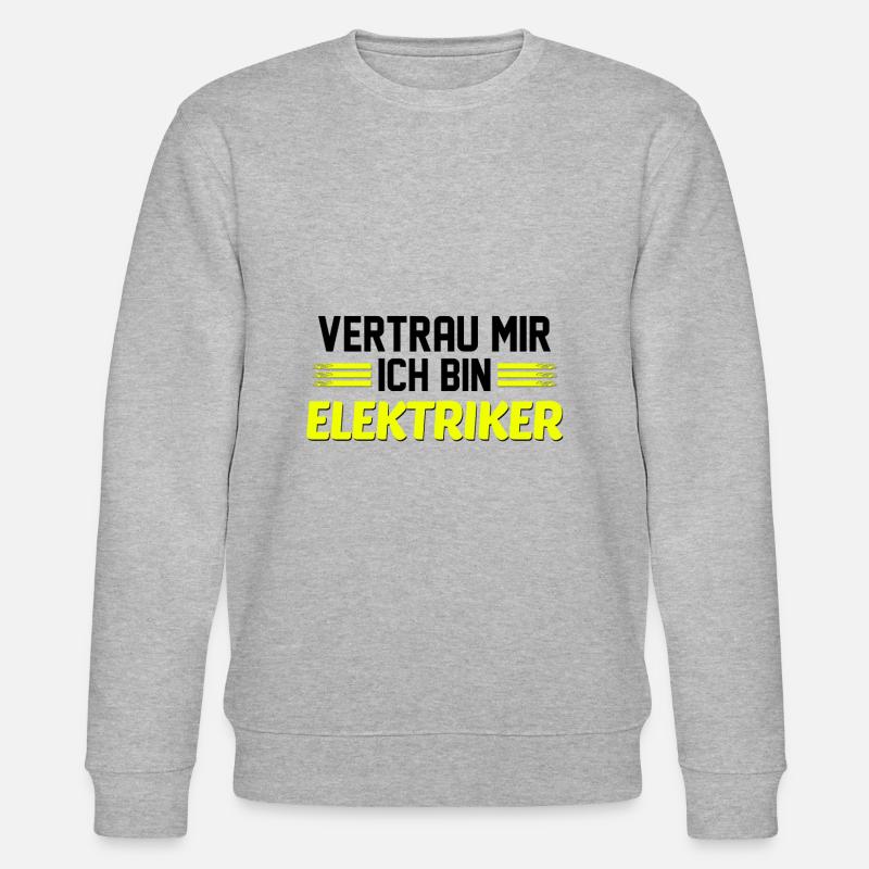 Elektriker - Stanley/Stella Unisex Bio-Sweatshirt CHANGER  - Grau meliert