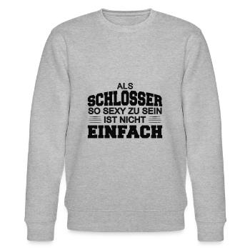 Schlosser - Stanley/Stella Unisex Bio-Sweatshirt CHANGER  - Grau meliert - Vorne - Nik (191cm) & Marisol (170cm)