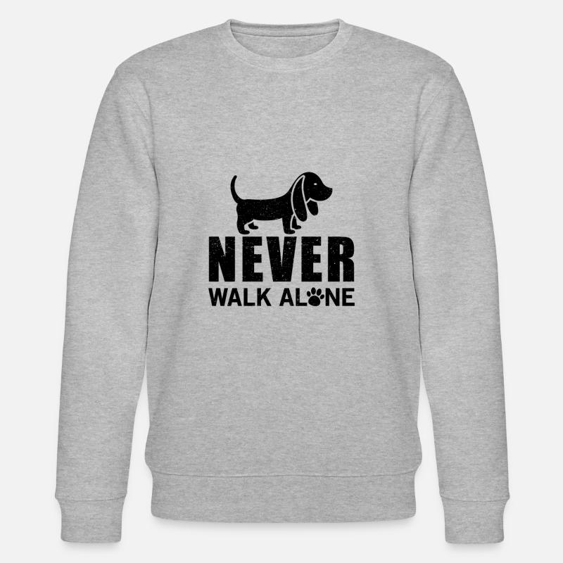 Never walk alone - Stanley/Stella Unisex Bio-Sweatshirt CHANGER  - Grau meliert