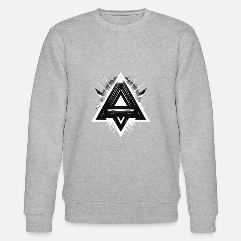 triangles part three - Stanley/Stella CHANGER Unisex Organic Sweatshirt - heather grey