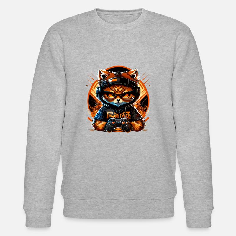 Chat de jeu - Sweat bio CHANGER Stanley/Stella Unisexe - gris chiné