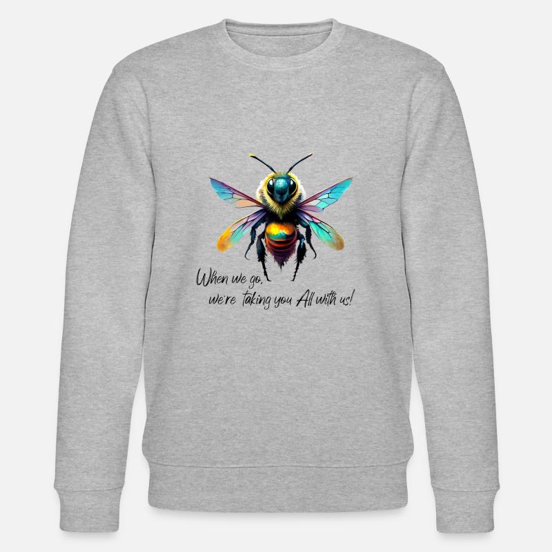 When we go - Stanley/Stella Unisex Bio-Sweatshirt CHANGER  - Grau meliert