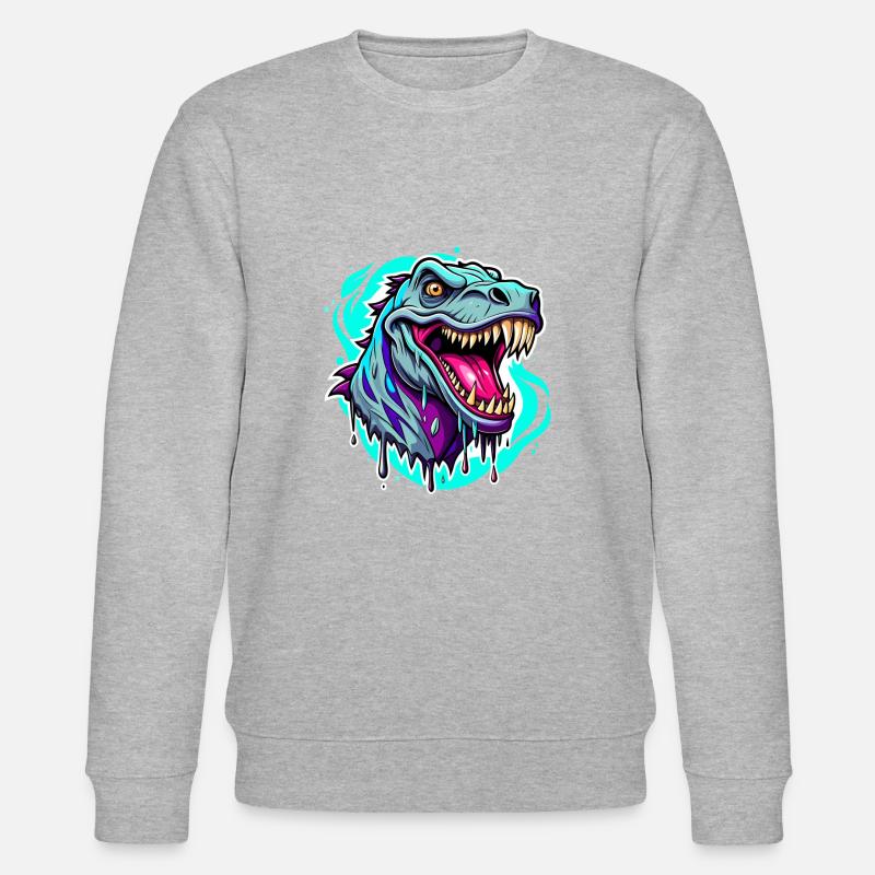 Le T-Rex - Sweat bio CHANGER Stanley/Stella Unisexe - gris chiné