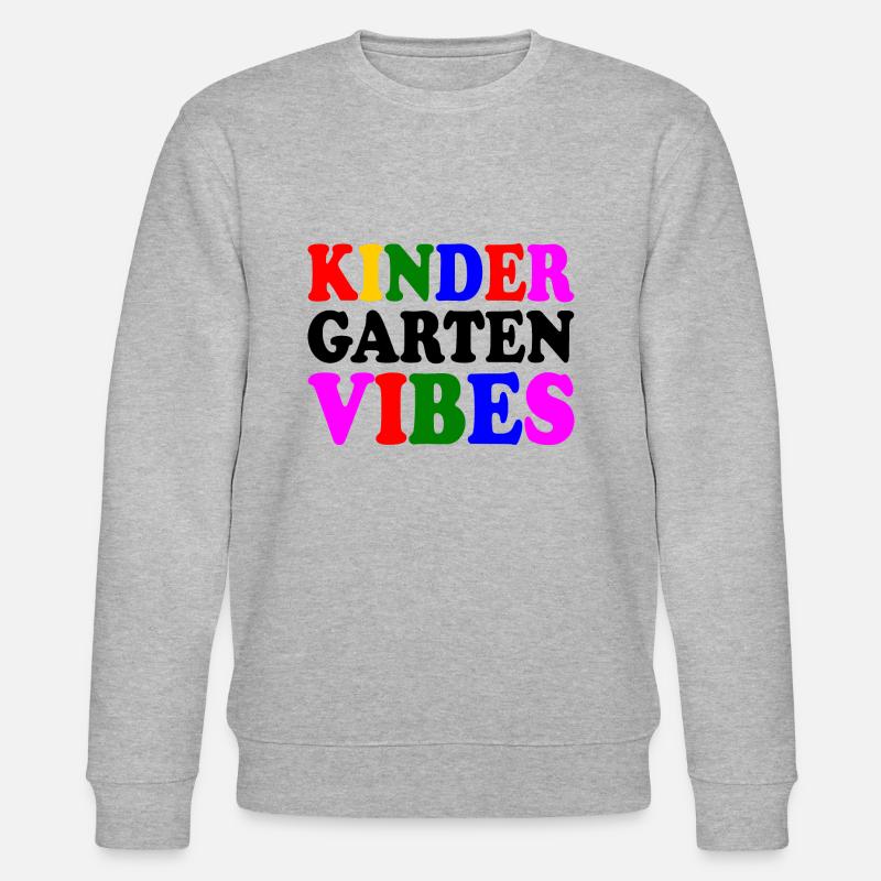 kindergarten vibes - Stanley/Stella Unisex Bio-Sweatshirt CHANGER  - Grau meliert