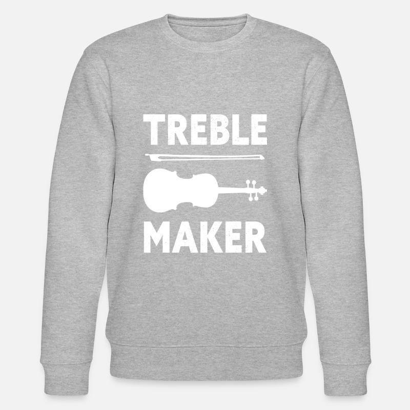 Treble Maker Drôle violoniste - Sweat bio CHANGER Stanley/Stella Unisexe - gris chiné