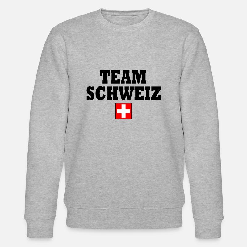 Team schweiz - Stanley/Stella Unisex Bio-Sweatshirt CHANGER  - Grau meliert