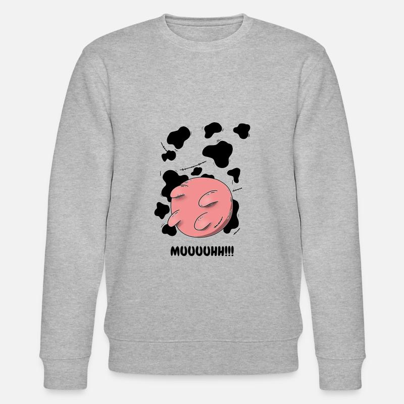 Vache Muh Costume Cow - Sweat bio CHANGER Stanley/Stella Unisexe - gris chiné