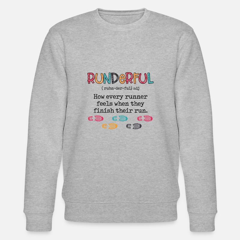 Runderful Running Definition - Stanley/Stella CHANGER Unisex Organic Sweatshirt - heather grey