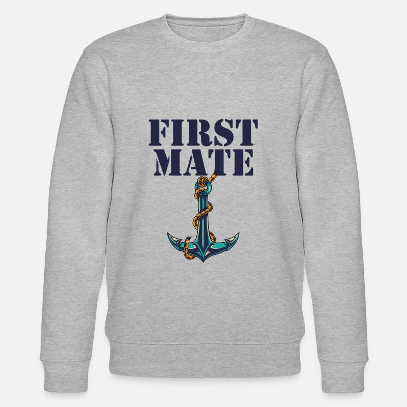 First Mate Daddy Matching - Stanley/Stella CHANGER Unisex Organic Sweatshirt - heather grey