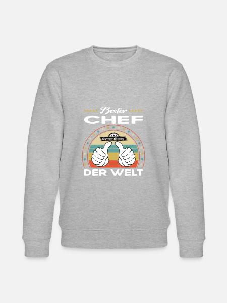 Bester chef der Welt - Stanley/Stella Unisex Bio-Sweatshirt CHANGER  - Grau meliert