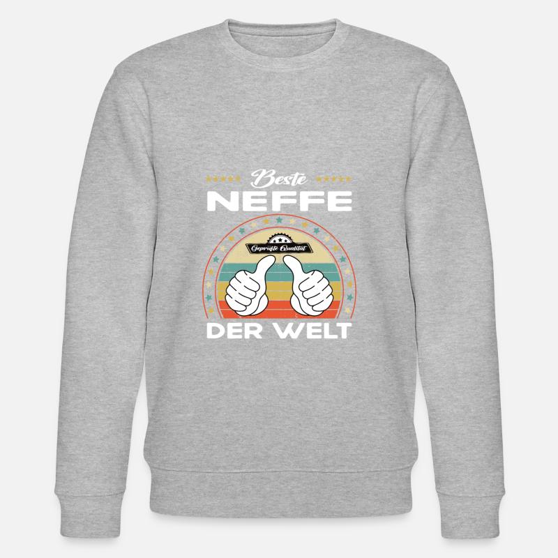 Bester neffe der Welt - Stanley/Stella Unisex Bio-Sweatshirt CHANGER  - Grau meliert