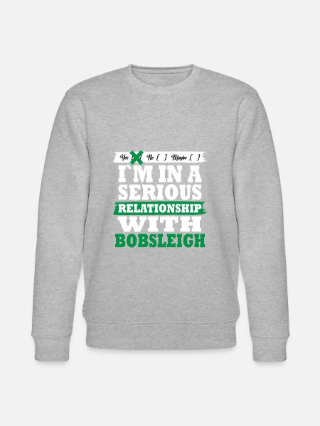 Bobsleigh My serious relationship funny - Stanley/Stella CHANGER Unisex Organic Sweatshirt - heather grey