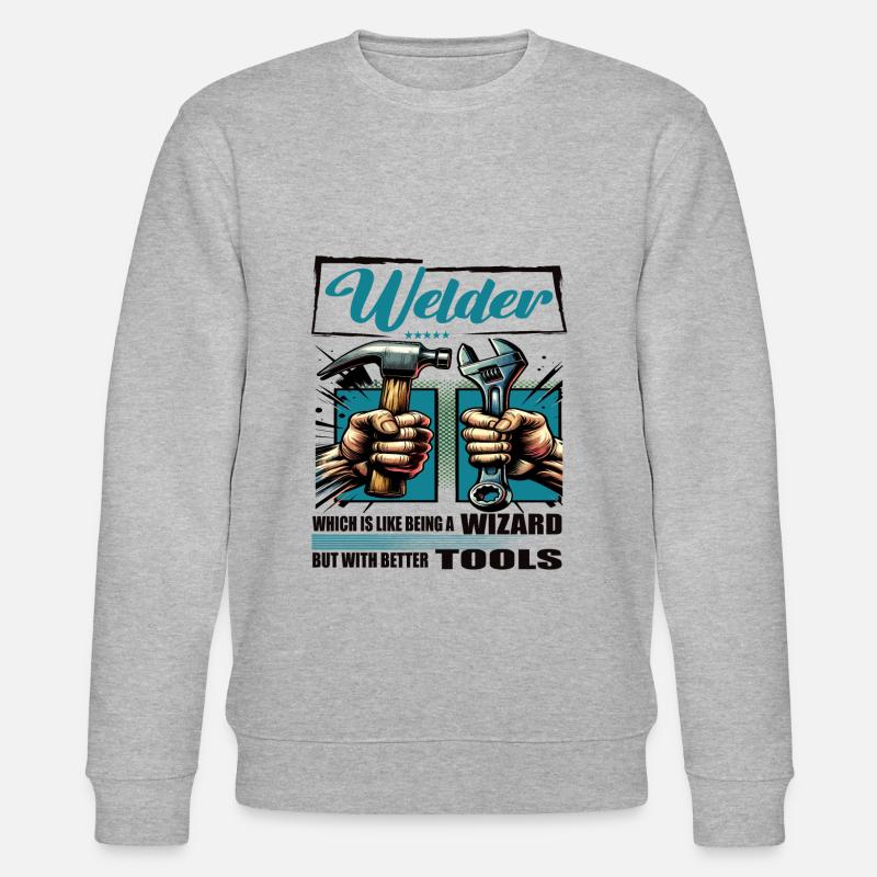 Upholsterer Profession Saying Worker - Stanley/Stella CHANGER Unisex Organic Sweatshirt - heather grey