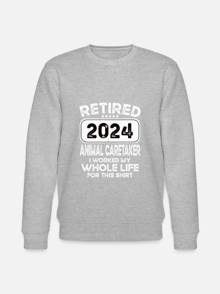 Retired Animal caretaker 2024 - Stanley/Stella CHANGER Unisex Organic Sweatshirt - heather grey