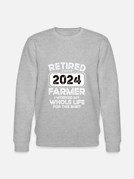 Retired Farmer 2024 - Stanley/Stella CHANGER Unisex Organic Sweatshirt - heather grey