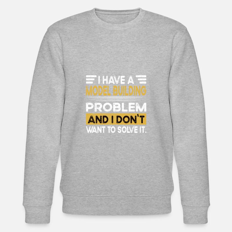 Model building is my hobby - Stanley/Stella CHANGER Unisex Organic Sweatshirt - heather grey
