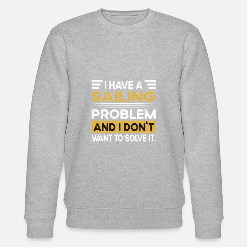 Sailing is my hobby - Stanley/Stella CHANGER Unisex Organic Sweatshirt - heather grey