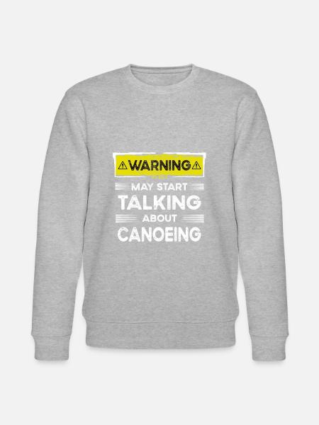 Talking about Canoeing funny - Stanley/Stella CHANGER Unisex Organic Sweatshirt - heather grey