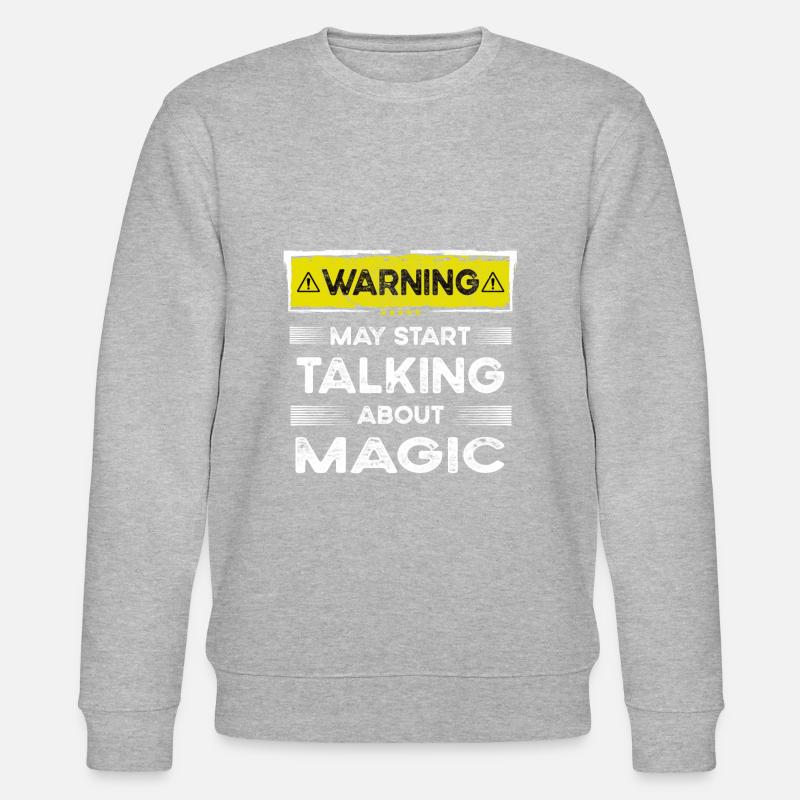 Talking about Magic funny - Stanley/Stella Unisex Bio-Sweatshirt CHANGER - Grau meliert