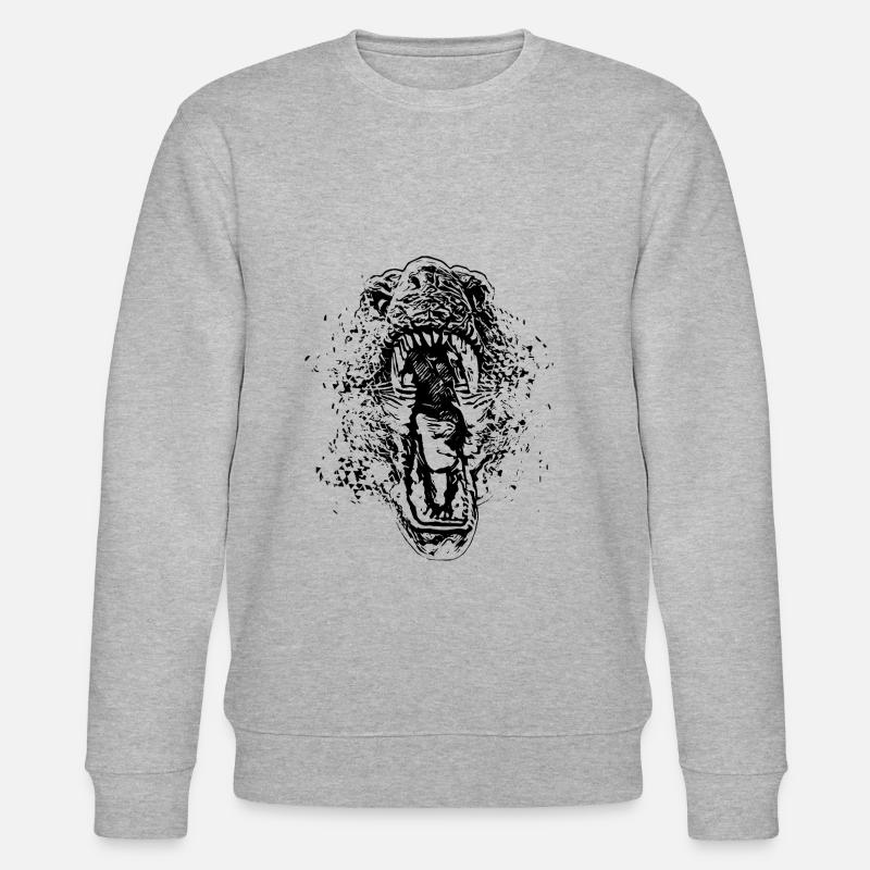 T-Rex - Stanley/Stella Unisex Bio-Sweatshirt CHANGER  - Grau meliert