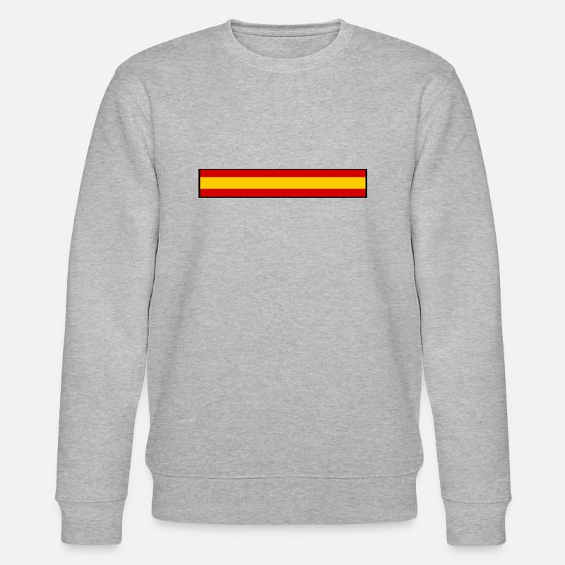 Spanien Flagge - Stanley/Stella Unisex Bio-Sweatshirt CHANGER  - Grau meliert