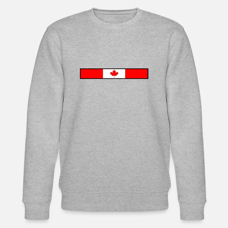 Canada Flagge - Stanley/Stella Unisex Bio-Sweatshirt CHANGER  - Grau meliert