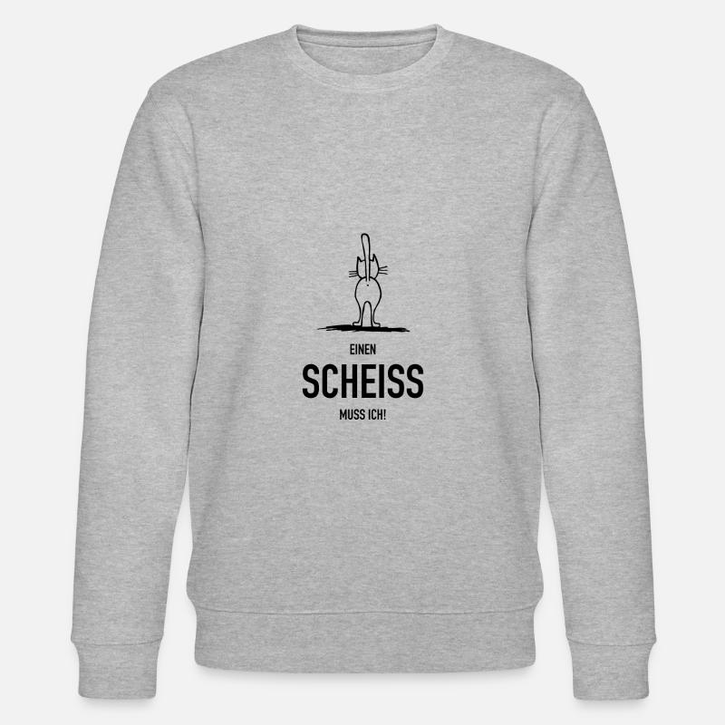 Katze - Stanley/Stella Unisex Bio-Sweatshirt CHANGER - Grau meliert