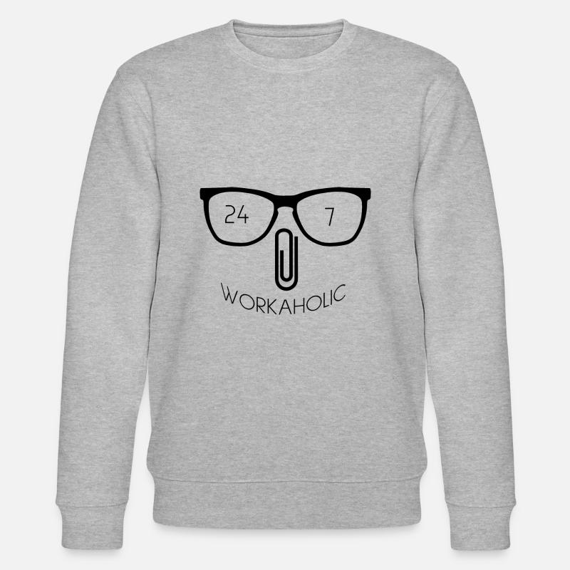 Workaholic 24/7 Nerd Trombone - Sweat bio CHANGER Stanley/Stella Unisexe - gris chiné