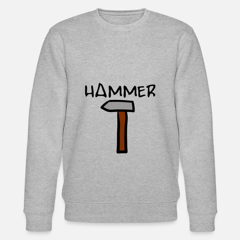H, A doppel M, E, R - Hammer yeah! - Stanley/Stella Unisex Bio-Sweatshirt CHANGER  - Grau meliert