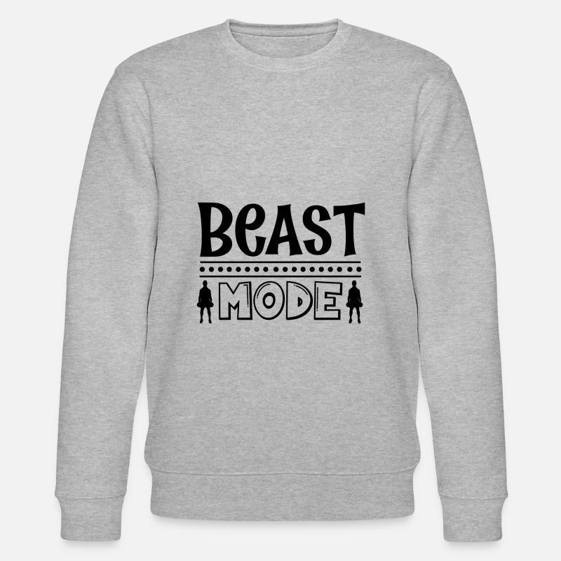 Bestien-Modus - Stanley/Stella Unisex Bio-Sweatshirt CHANGER  - Grau meliert