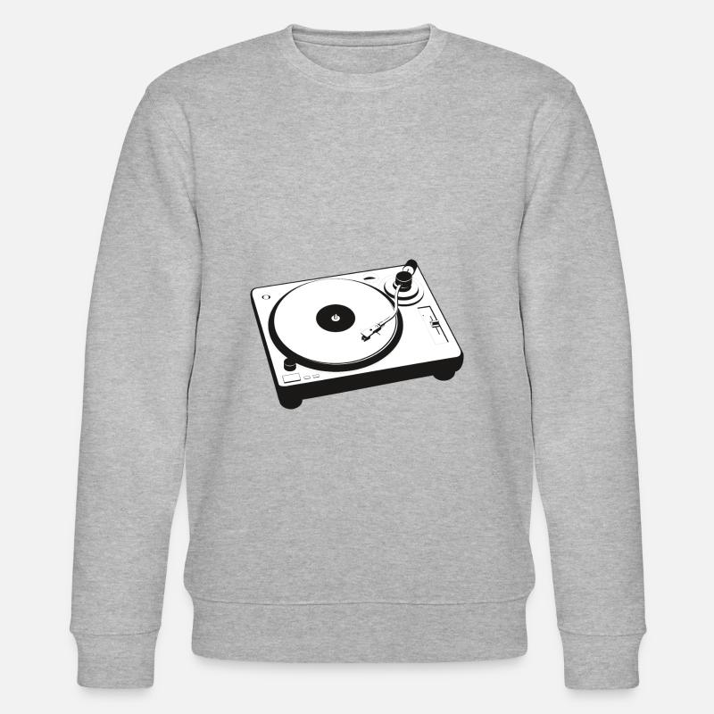 DJ Turntables Turntable Techno - Stanley/Stella CHANGER Unisex Organic Sweatshirt - heather grey