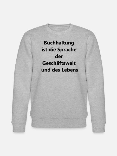 Personalized Accountant Gift - Stanley/Stella CHANGER Unisex Organic Sweatshirt - heather grey