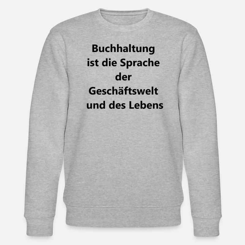 Personalized Accountant Gift - Stanley/Stella CHANGER Unisex Organic Sweatshirt - heather grey