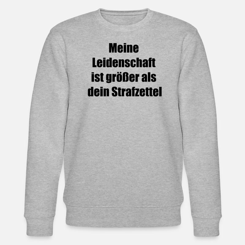 Funny Policeman Gift - Stanley/Stella CHANGER Unisex Organic Sweatshirt - heather grey