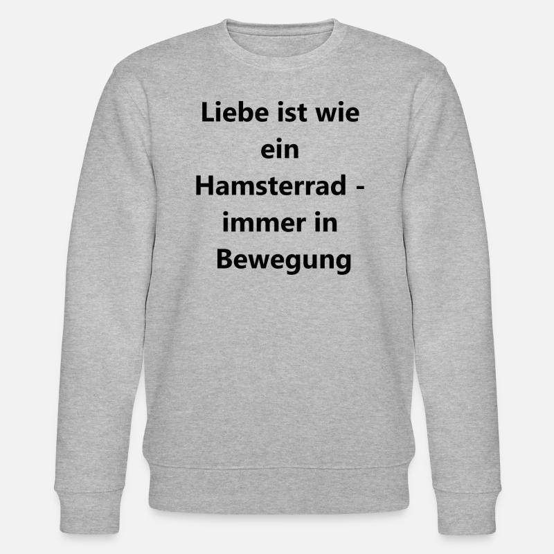 Lustiges Hamstergeschenk - Stanley/Stella Unisex Bio-Sweatshirt CHANGER  - Grau meliert